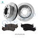 Set of 6 Rear 330mm Brake Disc Rotors-Ceramic Brake Pad Kit For 2004-2006 Chevrolet Avalanche 2500