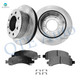 Set of 6 Rear 330mm Brake Disc Rotors-Ceramic Brake Pad Kit For 2004-2017 Chevrolet Express 3500