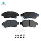 Set of 12 Front 275mm Brake Disc Rotors-Ceramic Brake Pad Kit-Rear 271.5mm Brake Drum-Ceramic Brake Pad Kit For 2000 Toyota Camry L4