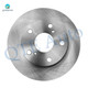 Set of 6 Front 254.4mm Brake Disc Rotors-Ceramic Brake Pad Kit For 1992-2000 Toyota Camry