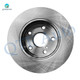 Set of 12 Front 254.4mm Brake Disc Rotors-Ceramic Brake Pad Kit-Rear 271.5mm Brake Drum-Ceramic Brake Pad Kit For 2000 2001 Toyota Camry L4