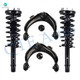 Set of 4 Front Upper Control Arm Ball Joint-Quick Complete Strut-Coil Spring Assembly For 2001-2003 Acura CL