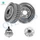 Set of 4 Rear 276.1mm Brake Drum-Wheel Hub Bearing Assembly For 1997-2000 Chevrolet Malibu