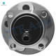Set of 4 Rear 284mm Brake Drum-Wheel Hub Bearing Assembly For 2009-2018 Toyota Corolla