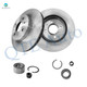 Set of 4 Front 250mm Brake Disc Rotors-Wheel Bearing For 1994-2002 Saturn SL
