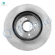 Set of 4 Front 250mm Brake Disc Rotors-Wheel Bearing For 1994-2002 Saturn SL