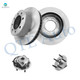 Set of 4 Front 353mm Brake Disc Rotors-Wheel Hub Bearing Assembly For 2006-2008 Dodge RAM 1500 4-Wheel ABS