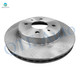 Set of 4 Front 250mm Brake Disc Rotors-Wheel Bearing For 1994-2002 Saturn SL2