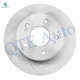 Set of 4 Rear 277.7mm Brake Disc Rotors-Wheel Hub Bearing Assembly For 2000 2001 Infiniti I30