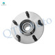 Set of 4 Rear 277.7mm Brake Disc Rotors-Wheel Hub Bearing Assembly For 2000 2001 Infiniti I30