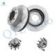 Set of 4 Front 353mm Brake Disc Rotors-Wheel Hub Bearing Assembly For 2003-2005 Dodge RAM 3500