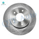 Set of 8 Rear 280.8mm Brake Disc Rotors-Wheel Hub Bearing Assembly-Ceramic Brake Pad Kit For 2000-2005 Buick Park Avenue