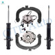 Set of 6 Front Upper Control Arm-Wheel Hub Bearing Assembly-Suspension Strut Assembly For 2002-2006 Chevrolet Trailblazer EXT