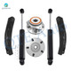 Set of 6 Front Upper Control Arm-Wheel Hub Bearing Assembly-Steering Damper For 1999-2004 Jeep Grand Cherokee