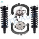 Set of 6 Front Upper Control Arm-Wheel Hub Bearing Assembly-Quick Complete Strut-Coil Spring Assembly For 2002-2006 GMC Envoy XL