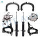 Set of 8 Front Upper Control Arm-Lower Control Arm Ball Joint-Wheel Hub Bearing Assembly-Suspension Strut Assembly For 2004-2007 Chevrolet Trailblazer