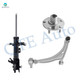 Set of 3 Front Left Lower Control Arm Ball Joint-Wheel Hub Bearing Assembly-Suspension Strut Assembly For 2004-2008 Nissan Maxima