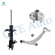 Set of 3 Front Right Lower Control Arm Ball Joint-Wheel Hub Bearing Assembly-Suspension Strut Assembly For 2002-2006 Nissan Altima