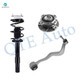 Set of 3 Front Left Lower Forward Control Arm Ball Joint-Wheel Hub Bearing Assembly-Quick Complete Strut-Coil Spring Assembly For 2004-2007 BMW 530I