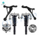 Set of 6 Front Lower Control Arm Ball Joint-Wheel Hub Bearing Assembly-Quick Complete Strut-Coil Spring Assembly For 1999-2006 Chrysler Sebring