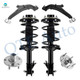 Set of 6 Front Lower Control Arm Ball Joint-Wheel Hub Bearing Assembly-Quick Complete Strut-Coil Spring Assembly For 2000 Nissan Maxima