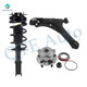 Set of 3 Front Left Lower Control Arm Ball Joint-Wheel Hub Bearing Assembly-Quick Complete Strut-Coil Spring Assembly For 1999-2005 Pontiac Sunfire