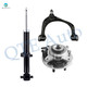 Set of 3 Front Right Upper Control Arm Ball Joint-Wheel Hub Bearing Assembly-Suspension Strut Assembly For 2015-2017 Ford F-150 4WD