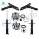 Set of 6 Front Lower Control Arm Ball Joint-Wheel Hub Bearing Assembly-Suspension Strut Assembly For 1995-2005 Pontiac Sunfire