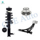Set of 3 Front Right Lower Control Arm Ball Joint-Wheel Hub Bearing Assembly-Quick Complete Strut-Coil Spring Assembly For 2014-2017 2020 Chevrolet Impala