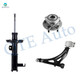 Set of 3 Front Right Lower Control Arm Ball Joint-Wheel Hub Bearing Assembly-Suspension Strut Assembly For 2018 2019 Chevrolet Impala