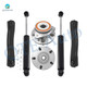 Set of 6 Front Lower Control Arm-Wheel Hub Bearing Assembly-Steering Damper For 1999-2004 Jeep Grand Cherokee