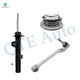 Set of 3 Front Right Lower Rearward Control Arm Ball Joint-Wheel Hub Bearing Assembly-Suspension Strut Assembly For 2012 BMW 328I