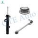 Set of 3 Front Left Lower Rearward Control Arm Ball Joint-Wheel Hub Bearing Assembly-Suspension Strut Assembly For 2012 2013 BMW 335I