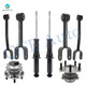 Set of 8 Rear Lower Forward-Upper Control Arm-Wheel Hub Bearing Assembly-Suspension Strut Assembly For 2011-2014 Dodge Avenger