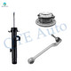 Set of 3 Front Right Lower Rearward Control Arm Ball Joint-Wheel Hub Bearing Assembly-Suspension Strut Assembly For 2012 BMW 328I E91 Body Code