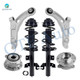 Set of 6 Front Lower Control Arm-Wheel Hub Bearing Assembly-Quick Complete Strut-Coil Spring Assembly For 2014-2018 Jeep Cherokee Trailhawk AWD