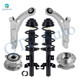 Set of 6 Front Lower Control Arm-Wheel Hub Bearing Assembly-Quick Complete Strut-Coil Spring Assembly For 2014-2018 Jeep Cherokee Trailhawk