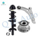 Set of 3 Front Right Lower Control Arm-Wheel Hub Bearing Assembly-Quick Complete Strut-Coil Spring Assembly For 2014-2018 Jeep Cherokee
