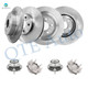 Set of 8 Front 321mm Brake Disc Rotors-Wheel Bearing-Rear 292mm Brake Disc Rotors-Wheel Bearing For 2013-2015 Chevrolet Malibu