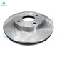 Set of 4 Front 257.9mm Brake Disc Rotors-Wheel Bearing For 2000-2004 Ford Focus