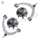 Set of 4 Front Upper Control Arm Ball Joint-Wheel Hub Bearing Assembly For 2015-2020 GMC Yukon RWD