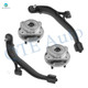 Set of 4 Front Lower Control Arm Ball Joint-Wheel Hub Bearing Assembly For 2001-2007 Dodge Grand Caravan