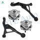 Set of 4 Front Lower Control Arm Ball Joint-Wheel Hub Bearing Assembly For 1996-2000 Plymouth Breeze