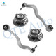 Set of 4 Front Lower Forward Control Arm Ball Joint-Wheel Hub Bearing Assembly For 2006-2010 BMW 550I