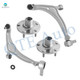 Set of 4 Front Lower Control Arm Ball Joint-Wheel Hub Bearing Assembly For 2002-2006 Nissan Altima