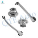 Set of 4 Front Lower Forward Control Arm Ball Joint-Wheel Hub Bearing Assembly For 2012-2024 Tesla S