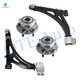 Set of 4 Front Lower Control Arm Ball Joint-Wheel Hub Bearing Assembly For 2018 2019 Chevrolet Impala