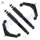 Set of 4 Front Upper Control Arm Ball Joint-Shock Absorber For 2002 2003 Chevrolet Avalanche 2500