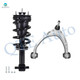 Front Left Upper Control Arm Ball Joint-Quick Complete Strut-Coil Spring Assembly For 2017 2018 GMC Sierra 1500 RWD