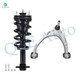 Front Left Upper Control Arm Ball Joint-Quick Complete Strut-Coil Spring Assembly For 2014-2018 GMC Sierra 1500 4WD